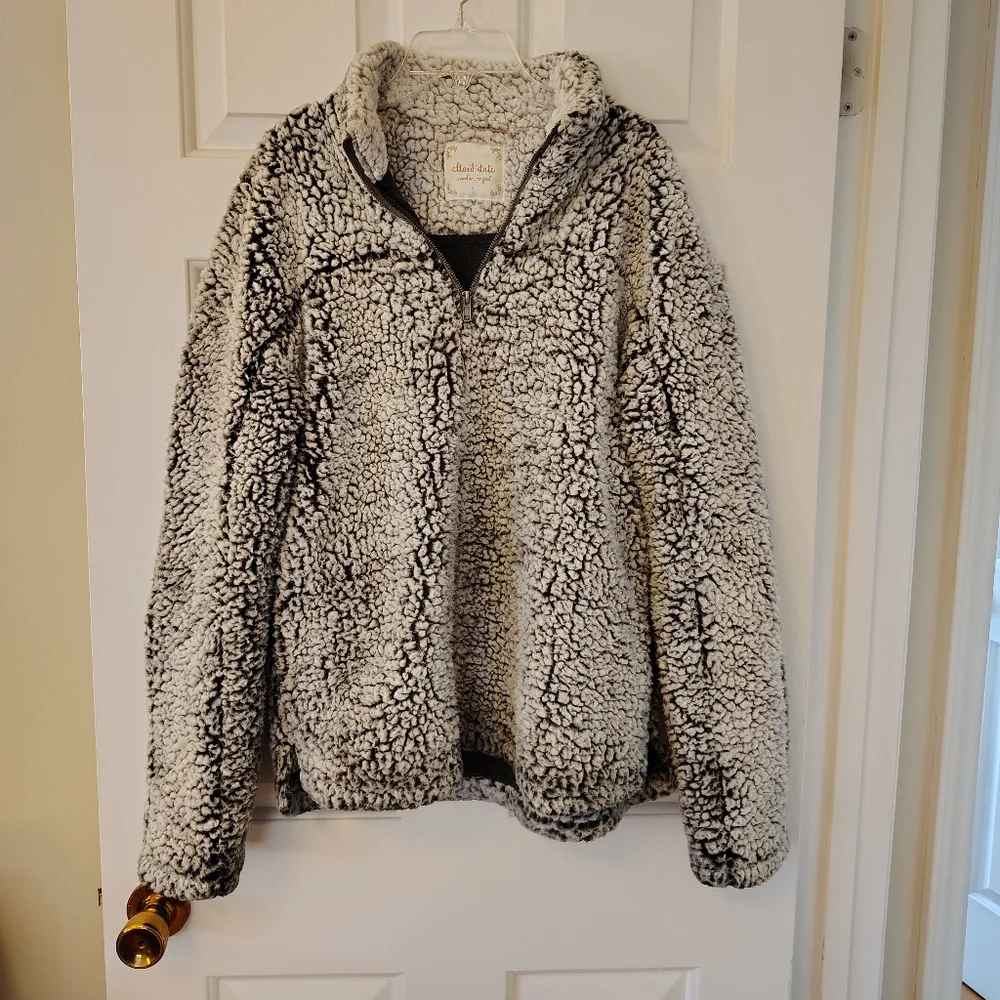 Altar'd State Cozy Sherpa pullover 1/2 zip - Picture 2 of 11